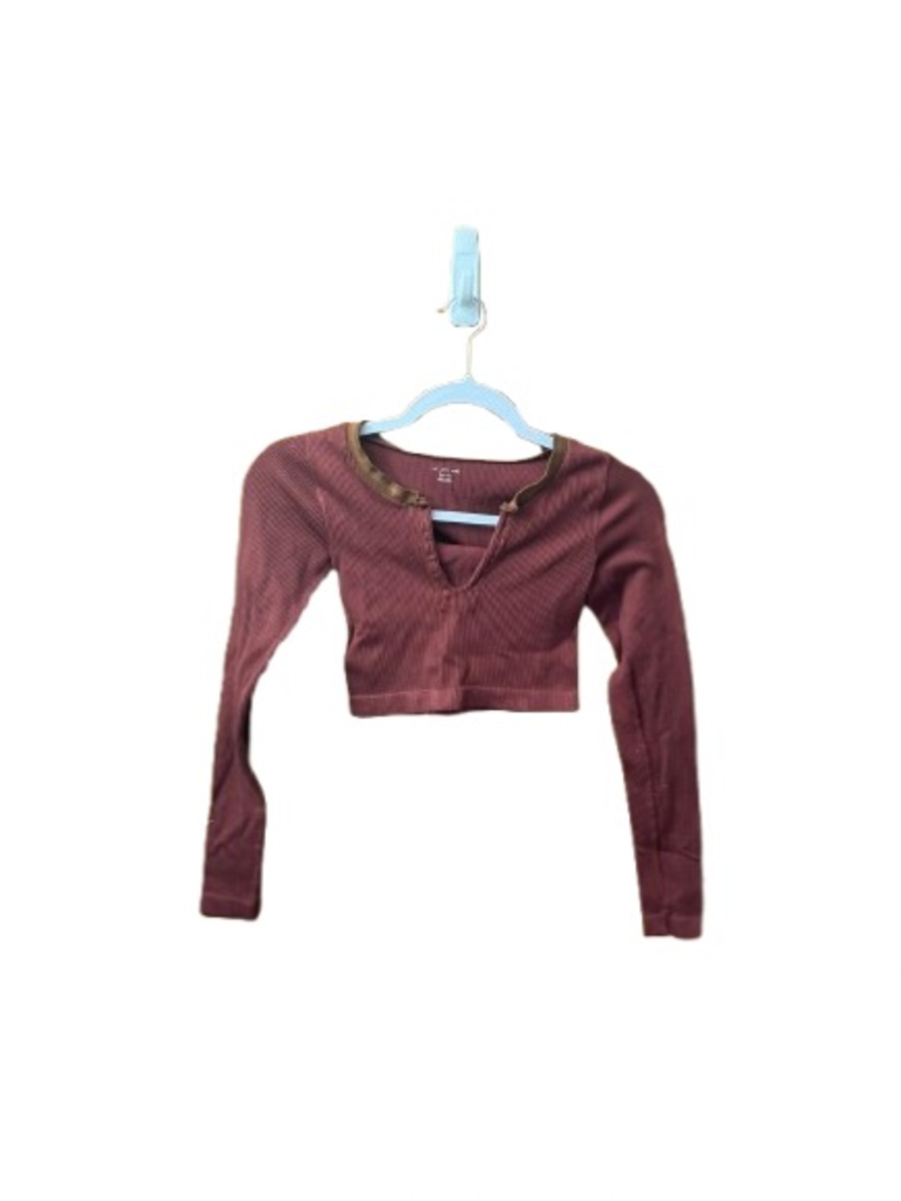Urban Outfitters Out from Under Go For Gold Seamless Long Sleeve Top In Maroon